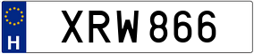 Trailer License Plate